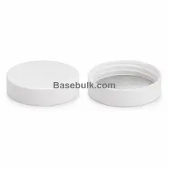 Cap 38 mm white smooth plastic with an induction heat seal liner