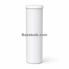 Tube for effervescent tablets L144, white plastic, without cap