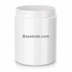 Wide-mouth 750 ml white PET jar with 100 mm neck, without cap