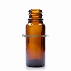 Dropper bottle 10 ml, amber glass, without a plastic dropper insert, without cap