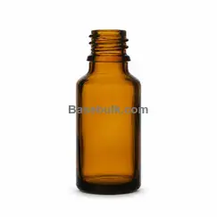 Dropper bottle 25 ml amber glass with a plastic dropper insert without cap