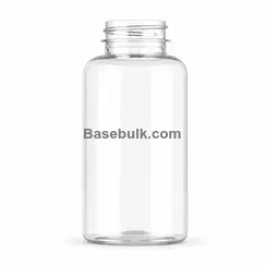 Packer bottle 200 ml, transparent PET, with a 38 mm neck, without cap