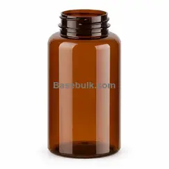 Packer bottle 250 ml amber PET with a 45 mm neck without cap