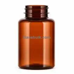 Packer bottle 300 ml amber PET with a 45 mm neck without cap
