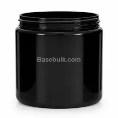 Wide-mouth jar 500 ml black PET with a 100 mm neck without cap