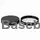 Cap 120 mm black ribbed HDPE
