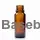 Dropper bottle 10 ml, amber glass, without a plastic dropper insert, without cap
