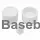 PP28 white plastic tamper-evident dropper screw cap