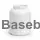 Wide-mouth jar 3000 ml white PET with 120 mm neck, without cap