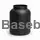 Wide-mouth jar 3000 ml black HDPE with 120 mm neck without cap
