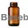 120 ml amber glass packer bottle with 38 mm neck, without cap