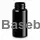 150 ml black PET packer bottle with 38 mm neck, without cap