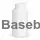 250 ml white PET packer bottle with 38 mm neck, without cap