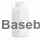 Packer bottle 250 ml white PET with 45 mm neck without cap