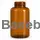 400 ml amber PET packer bottle with 45 mm neck, without cap