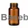 75 ml amber glass packer bottle with 38 mm neck, without cap