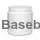 Wide-mouth jar 200 ml white PET with a 70 mm neck without cap