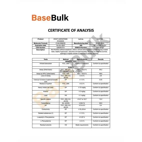 Aspartame product image, RM0000014