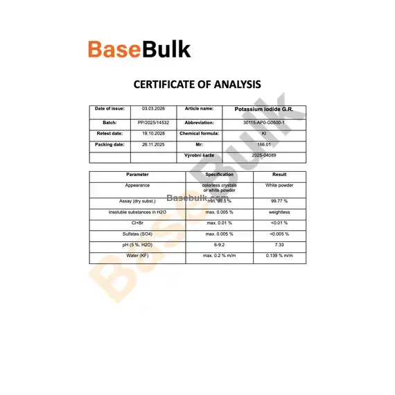 Potassium Iodide product image, RM0000040