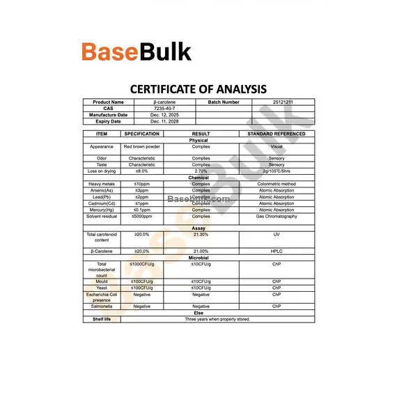 Beta Carotine 20% additional product image, RM0000232