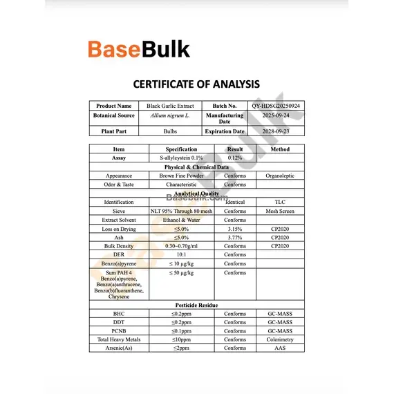 Black garlic extract (S-allylcystein 0.1%) additional product image