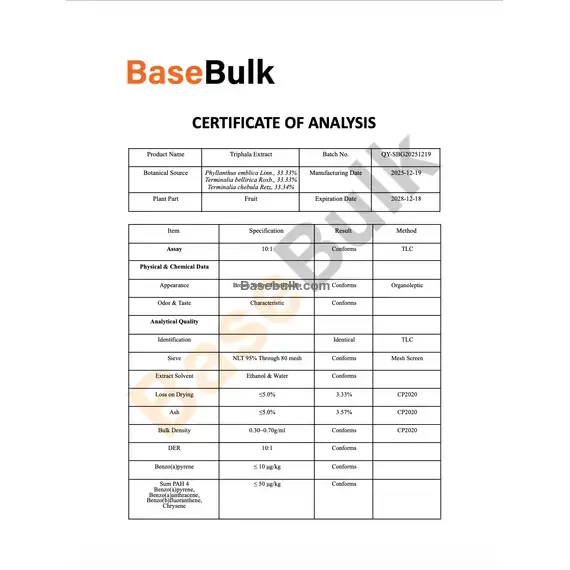 Triphala fruit extract 10:1 RM0000548 additional product image