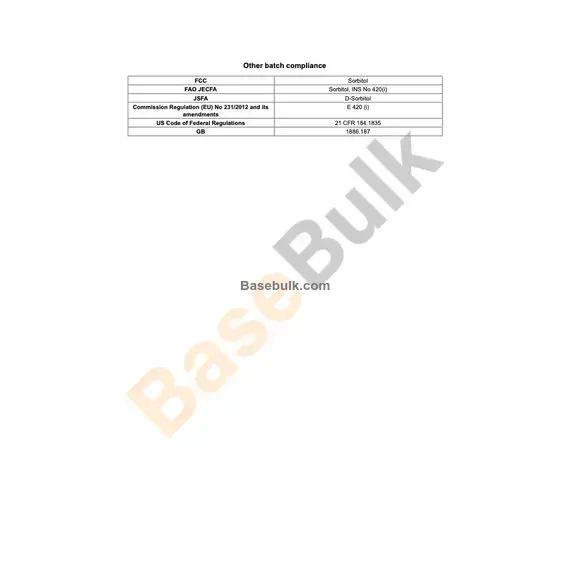 Sorbitol P20/60 additional product image