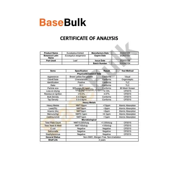 Eucalyptus extract 50:1 additional product image