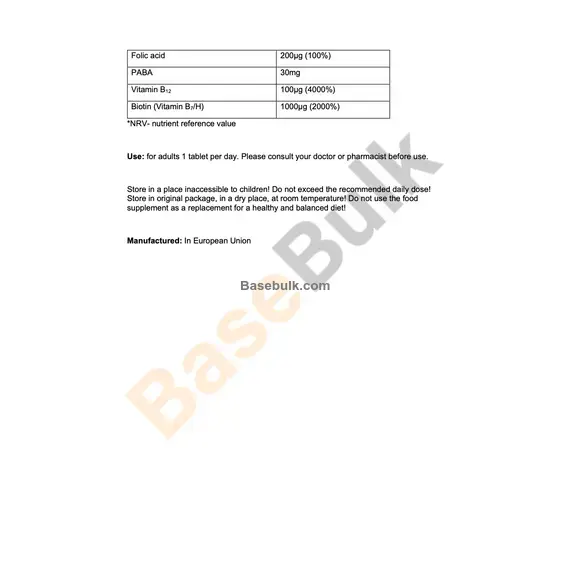 Advanced B Complex tablet additional product image