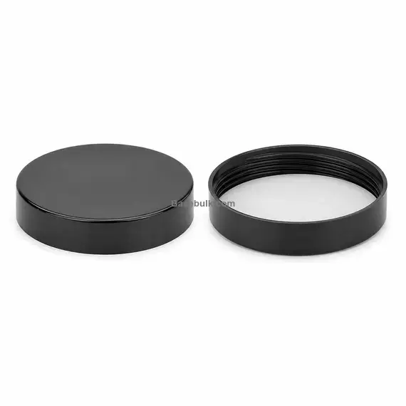Cap 100 mm smooth black HDPE