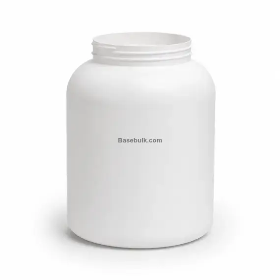 Wide-mouth jar 3000 ml white PET with 120 mm neck, without cap