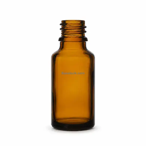 Dropper bottle 25 ml amber glass with a plastic dropper insert without cap