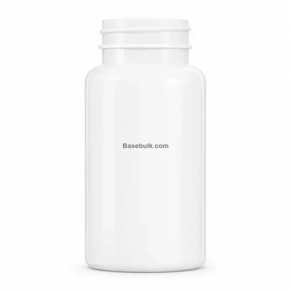 100 ml white PET packer bottle with 38 mm neck, without cap