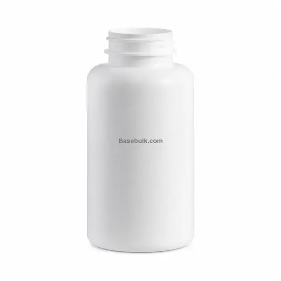 200 ml white PET packer bottle with 38 mm neck, without cap