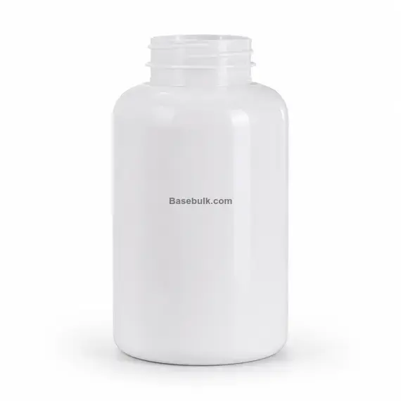 400 ml white PET packer bottle with 45 mm neck, without cap