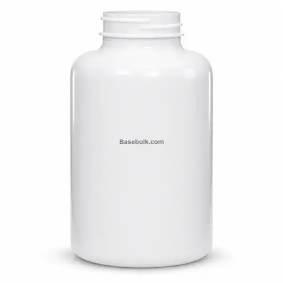 500 ml white PET packer bottle with 45 mm neck, without cap