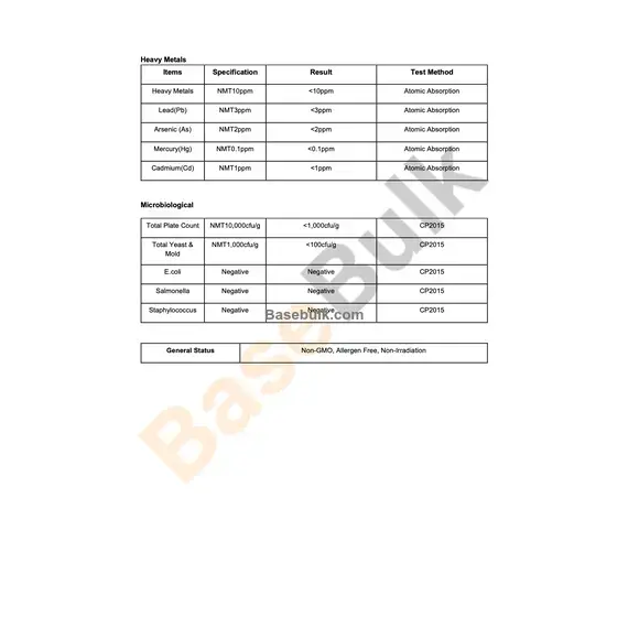 Pygeum africanum 4:1 extract brown yellow fine powder