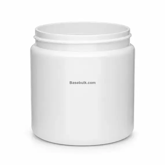 Wide-mouth jar 200 ml white PET with a 70 mm neck without cap