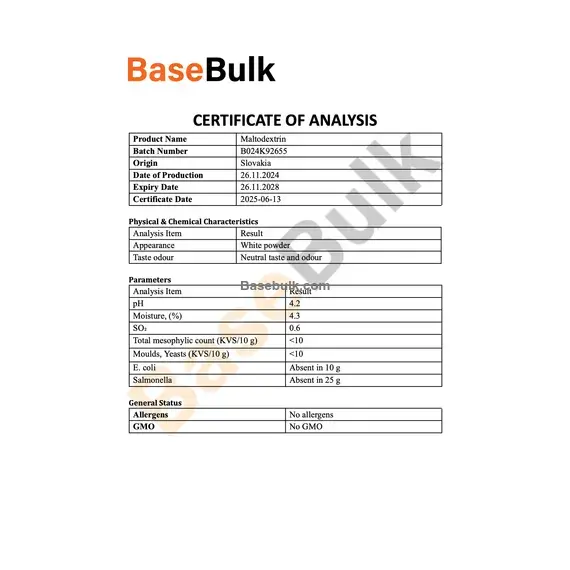 Maltodextrin white powder product image, RM0000023