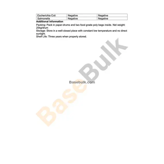 Griffonia Seeds Extract (5-HTP) white to off-white powder specification
