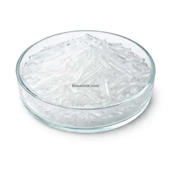 L-Menthol crystals raw material, prismatic or acicular crystals, RM0000199