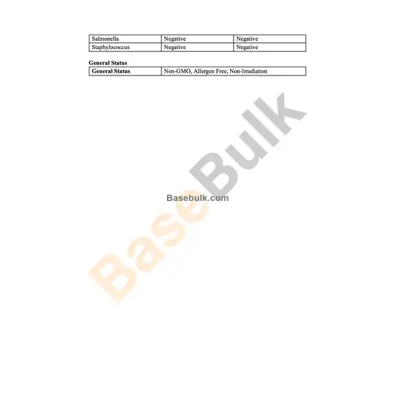 Fiche d’analyse physique et chimique de l’extrait de Red Yeast Rice 4:1 RM0000256