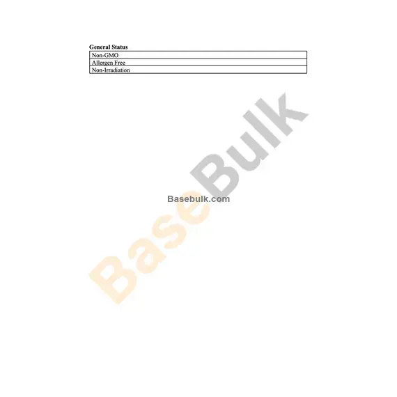 Physikalisches und chemisches Spezifikationsblatt für Ringelblumenextrakt