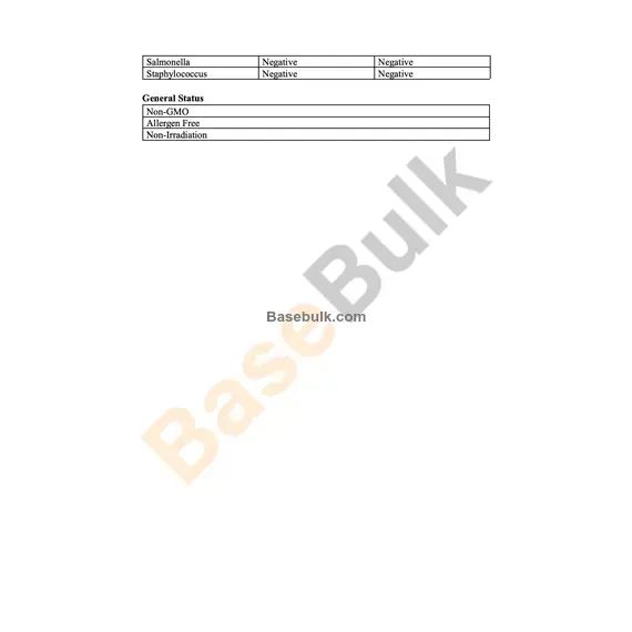 Bamboo shoot extract 10:1 brown yellow fine powder specification sheet RM0000297