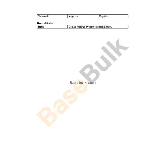 BCAA 2-1-1 white to off-white powder specification details