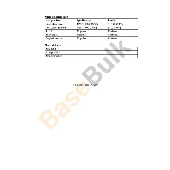 Lemon Balm extract 10:1 brown yellow fine powder specification