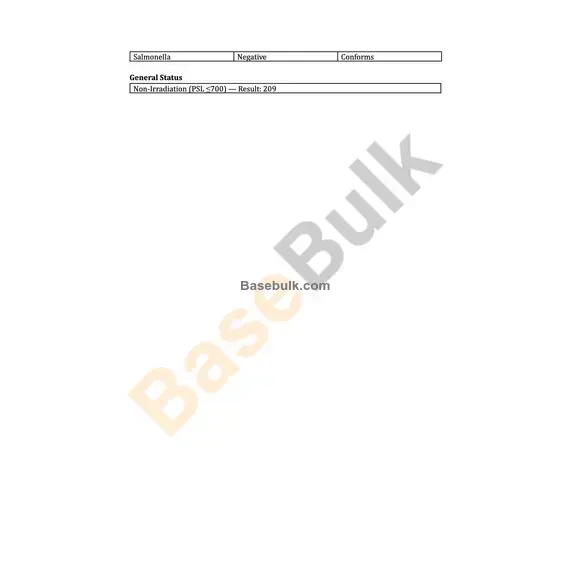 Yohimbe extract 10:1 fine powder specification sheet