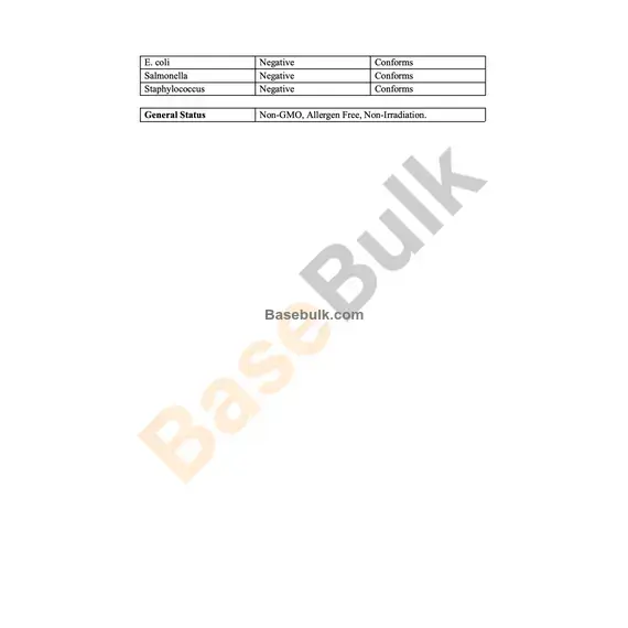 Yerba Mate Extract 10:1 specification analysis sheet RM0000483