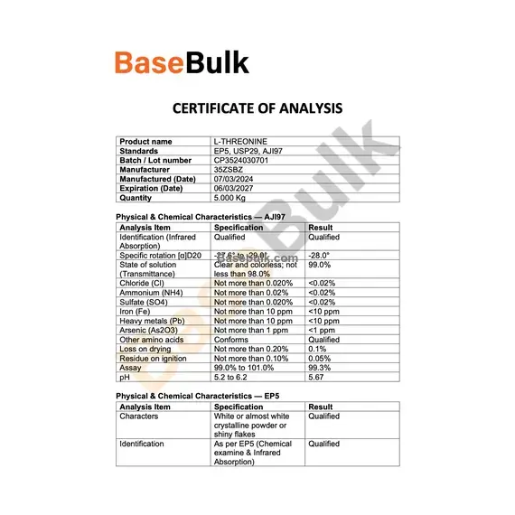 L-Threonine product image, RM0000488