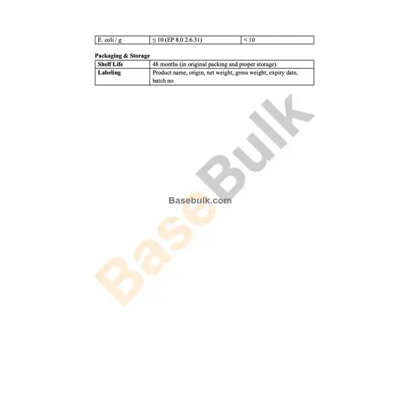 Hawthorn Berry FRUIT organoleptic and specification analysis sheet RM0000502